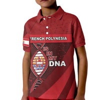 French Polynesia Is In My DNA Kid Polo Shirt DT05 Kid Red - Polynesian Pride