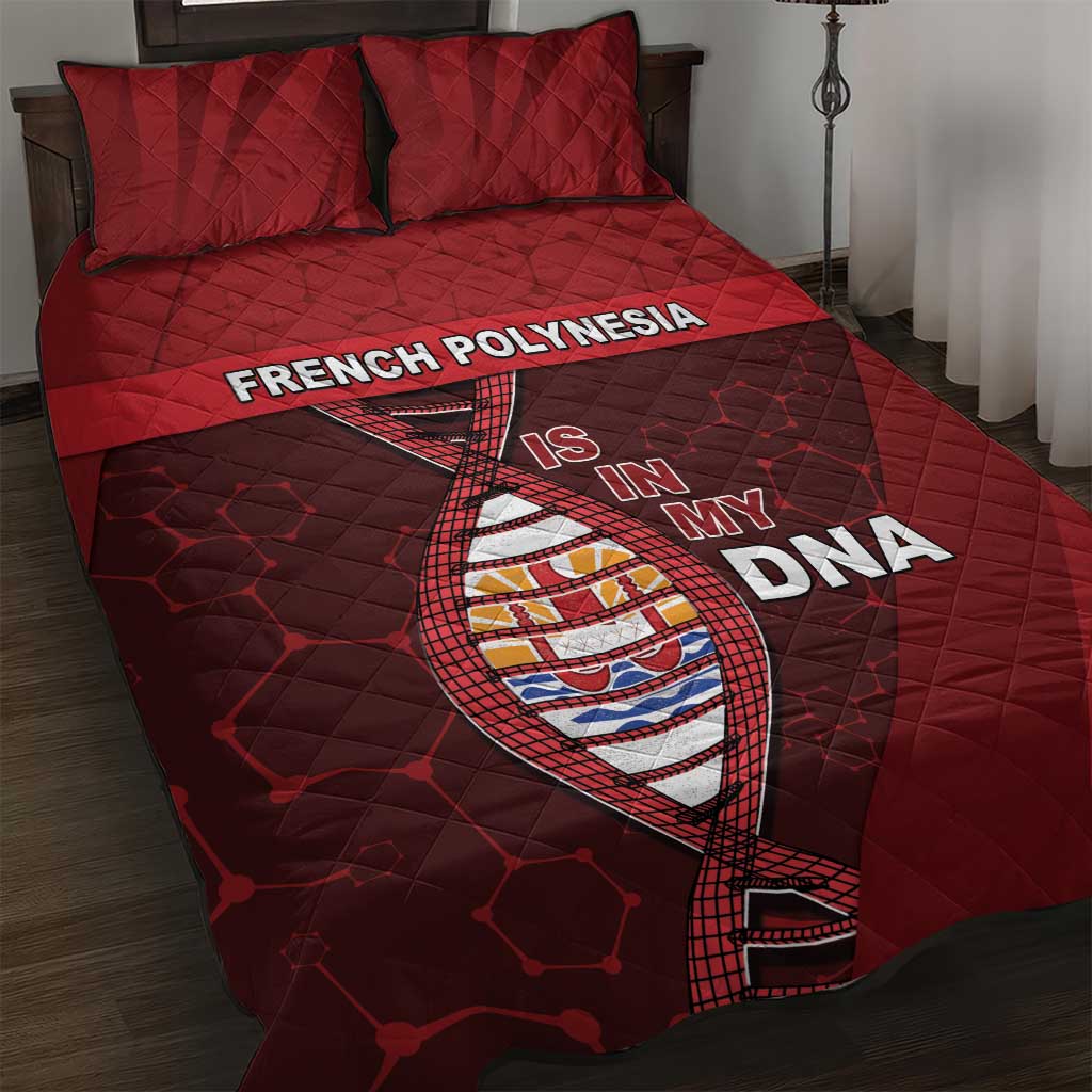 French Polynesia Is In My DNA Quilt Bed Set DT05 Red - Polynesian Pride