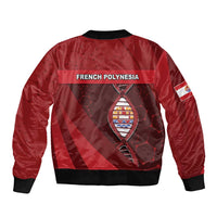 French Polynesia Is In My DNA Sleeve Zip Bomber Jacket DT05 - Polynesian Pride
