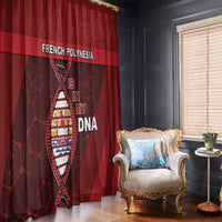 French Polynesia Is In My DNA Window Curtain - Polynesian Pride