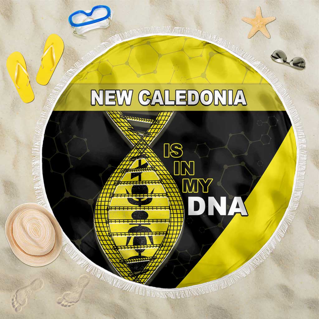 New Caledonia Is In My DNA Beach Blanket DT05 One Size 150cm Yellow - Polynesian Pride