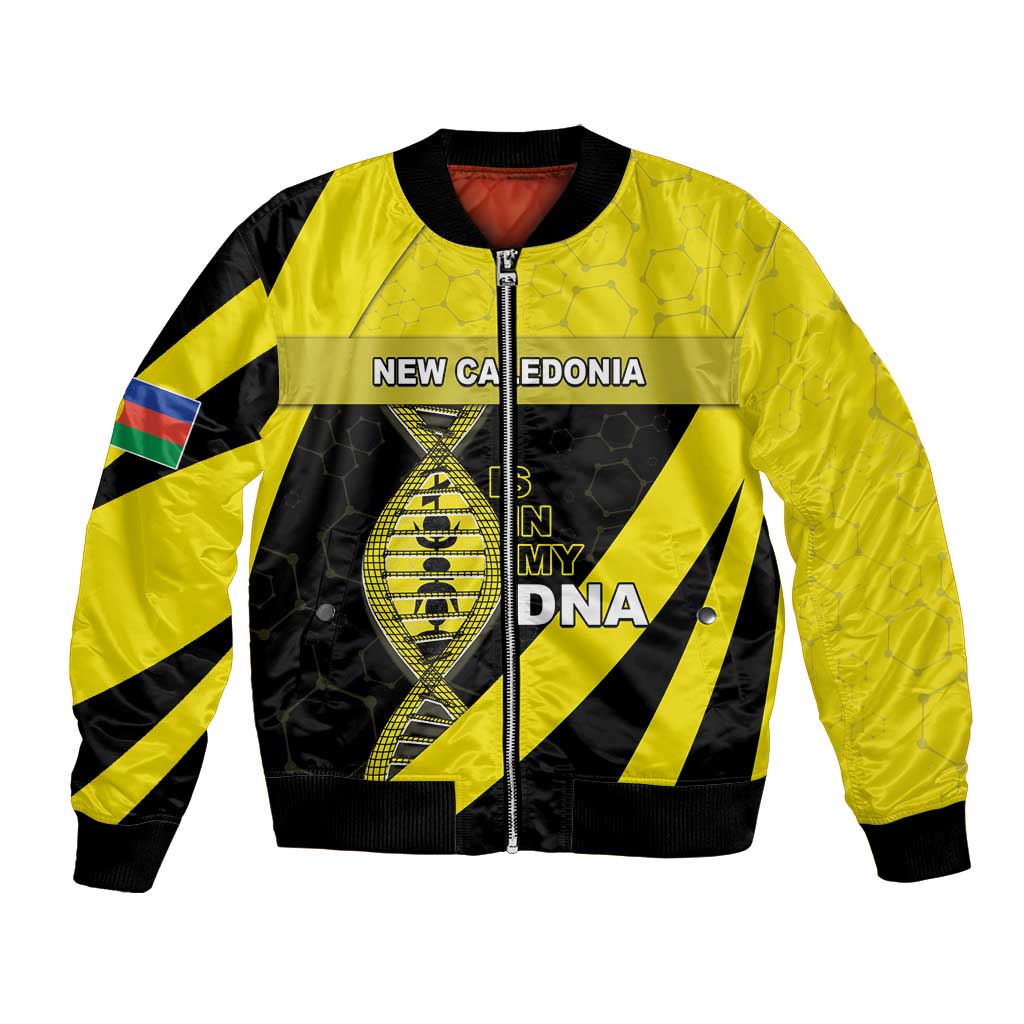 New Caledonia Is In My DNA Bomber Jacket DT05 Unisex Yellow - Polynesian Pride