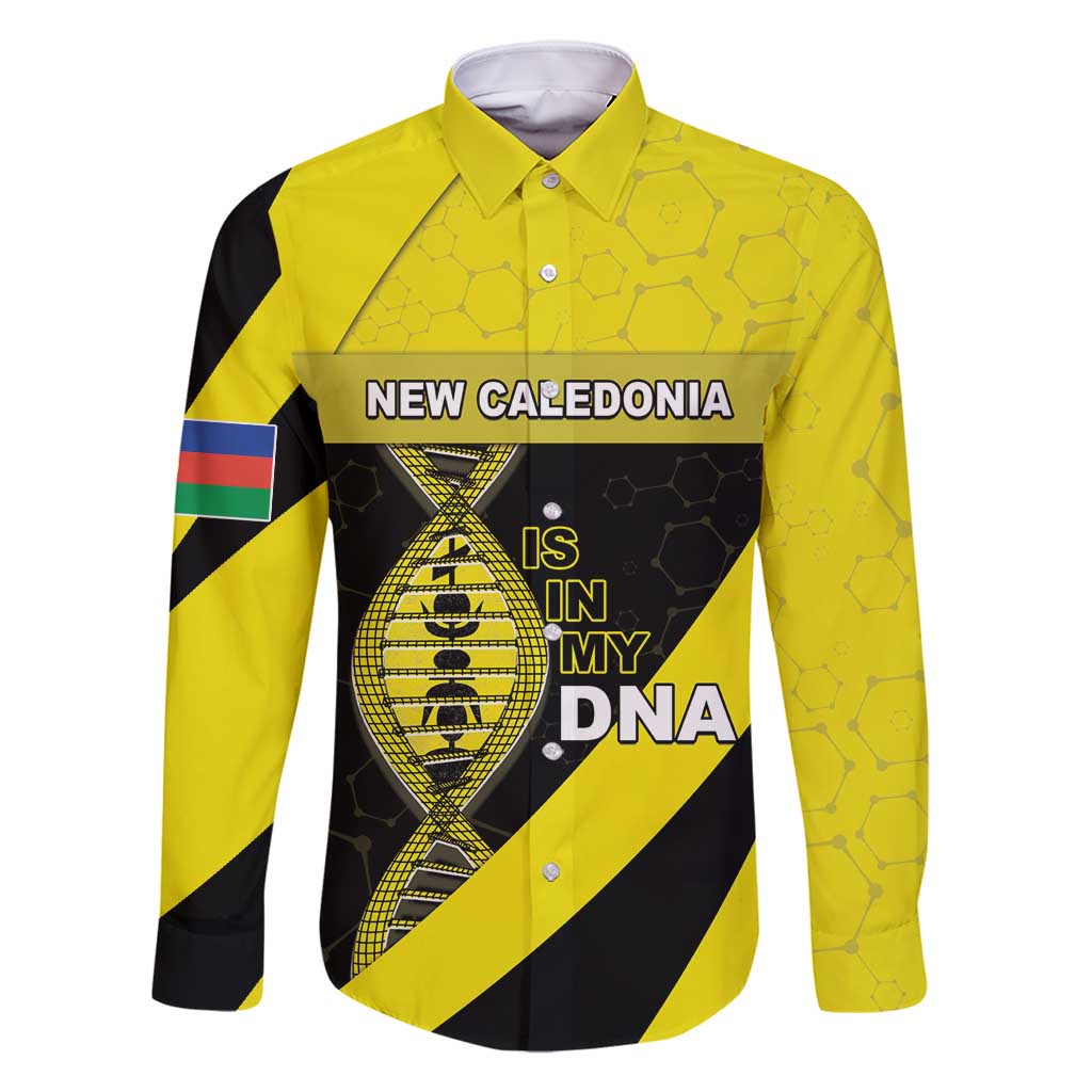 New Caledonia Is In My DNA Family Matching Long Sleeve Bodycon Dress and Hawaiian Shirt - Polynesian Pride