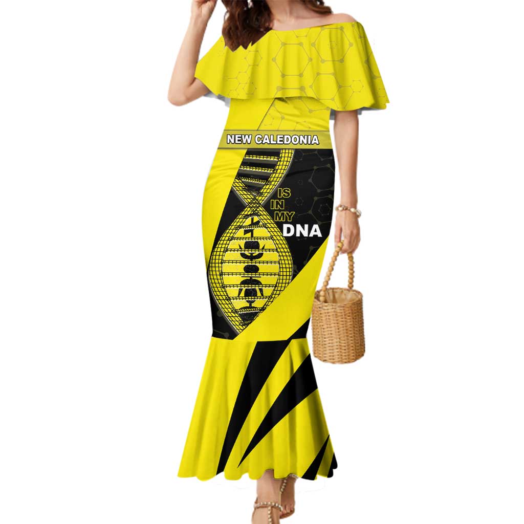 New Caledonia Is In My DNA Family Matching Mermaid Dress and Hawaiian Shirt - Polynesian Pride