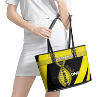 New Caledonia Is In My DNA Leather Tote Bag - Polynesian Pride
