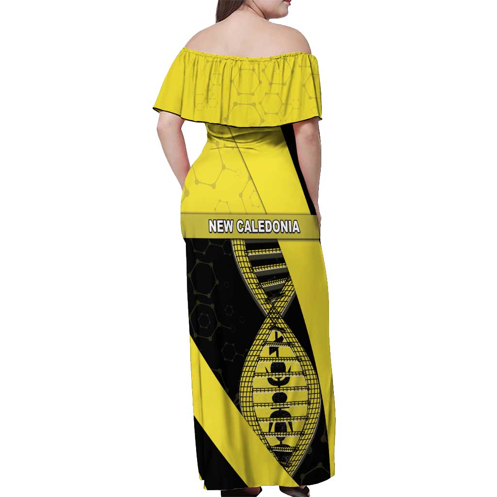 New Caledonia Is In My DNA Off Shoulder Maxi Dress - Polynesian Pride