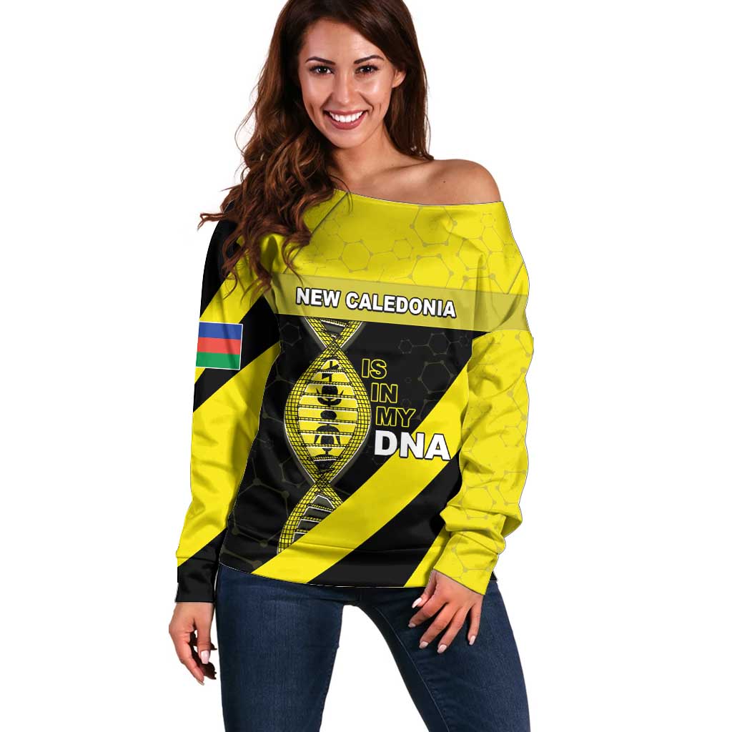New Caledonia Is In My DNA Off Shoulder Sweater - Polynesian Pride