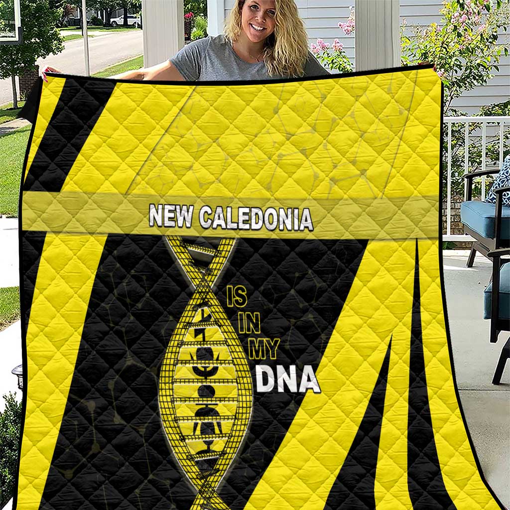 New Caledonia Is In My DNA Quilt DT05 Yellow - Polynesian Pride