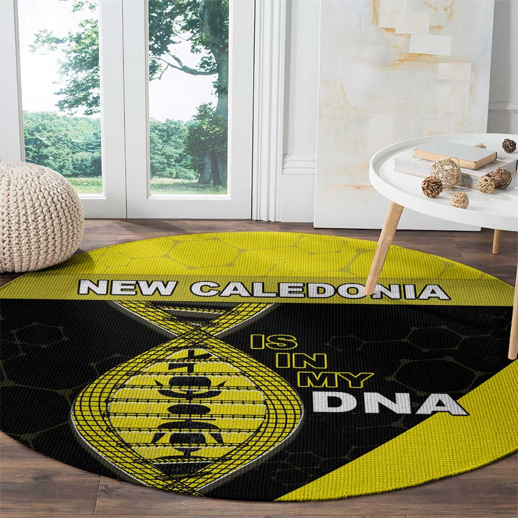 New Caledonia Is In My DNA Round Carpet - Polynesian Pride