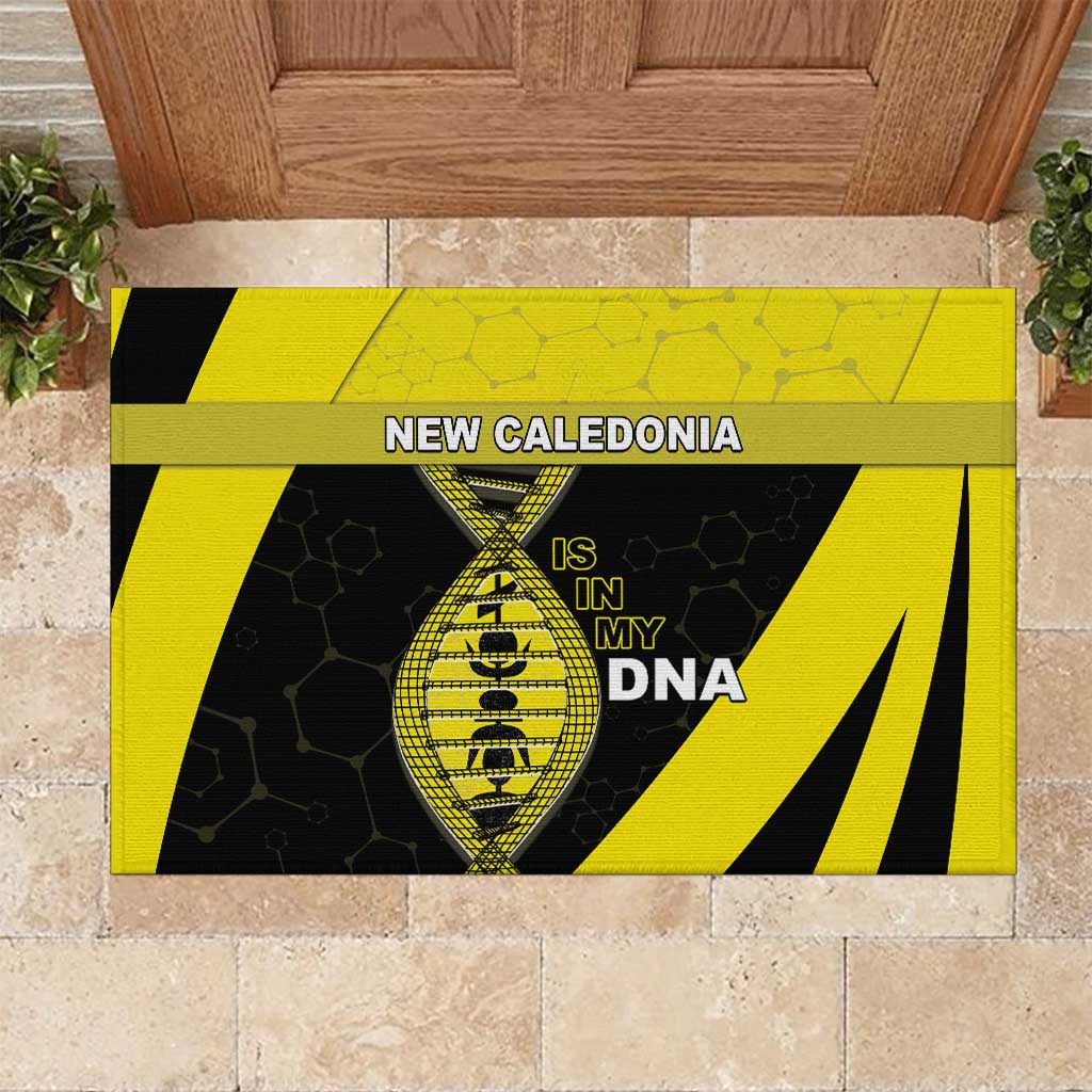 New Caledonia Is In My DNA Rubber Doormat DT05 Yellow - Polynesian Pride