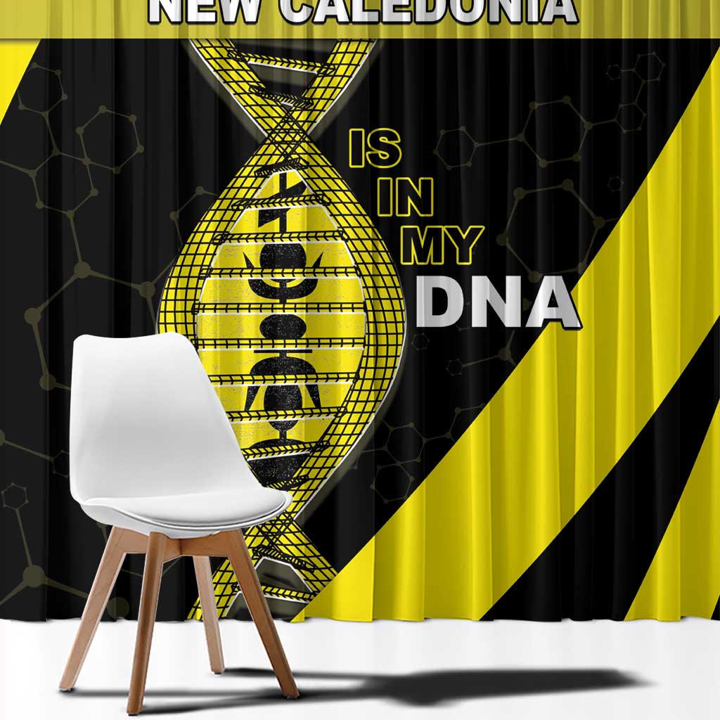 New Caledonia Is In My DNA Window Curtain - Polynesian Pride
