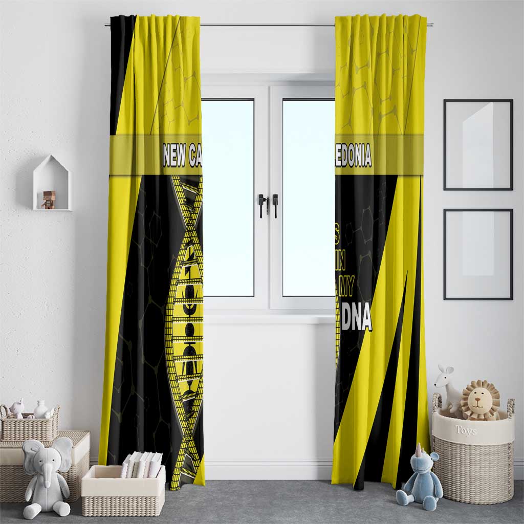 New Caledonia Is In My DNA Window Curtain - Polynesian Pride