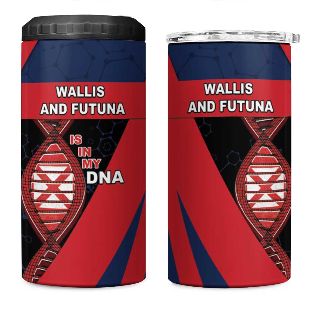 Wallis And Futuna Is In My DNA 4 in 1 Can Cooler Tumbler DT05 One Size: 16 oz Multicolor - Polynesian Pride