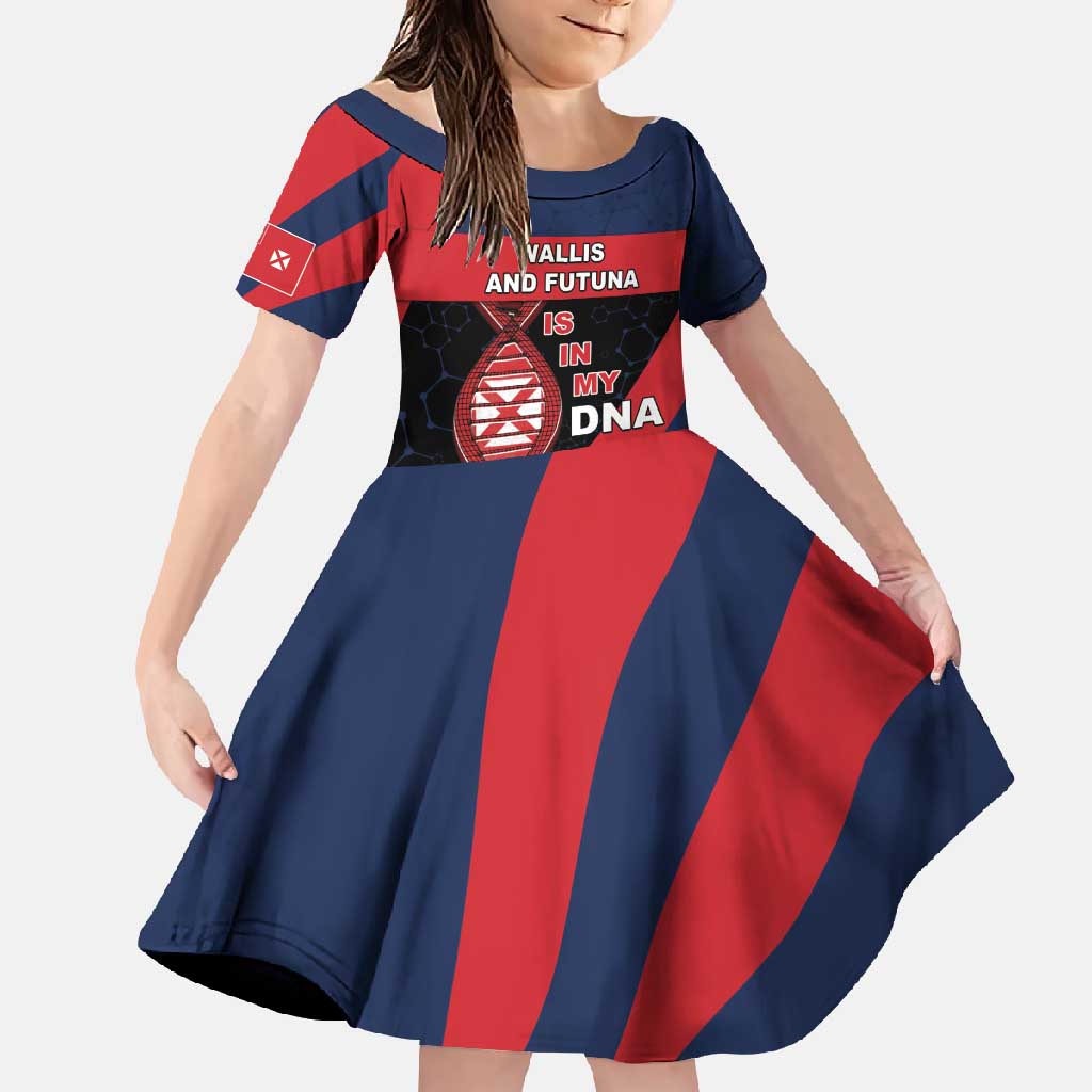 Wallis And Futuna Is In My DNA Family Matching Long Sleeve Bodycon Dress and Hawaiian Shirt - Polynesian Pride