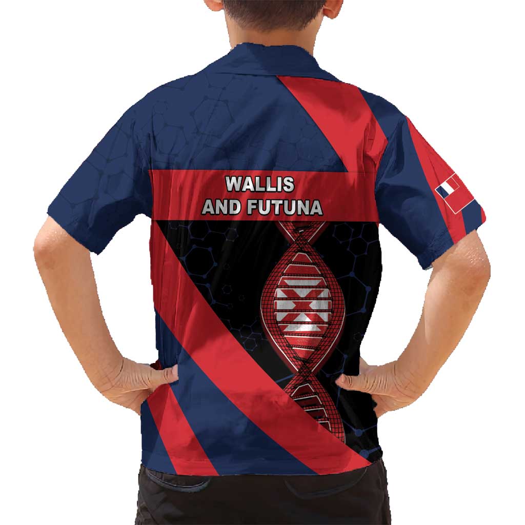 Wallis And Futuna Is In My DNA Family Matching Off Shoulder Short Dress and Hawaiian Shirt - Polynesian Pride