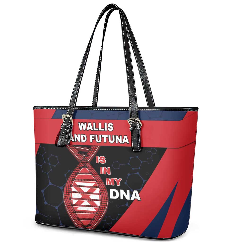 Wallis And Futuna Is In My DNA Leather Tote Bag - Polynesian Pride
