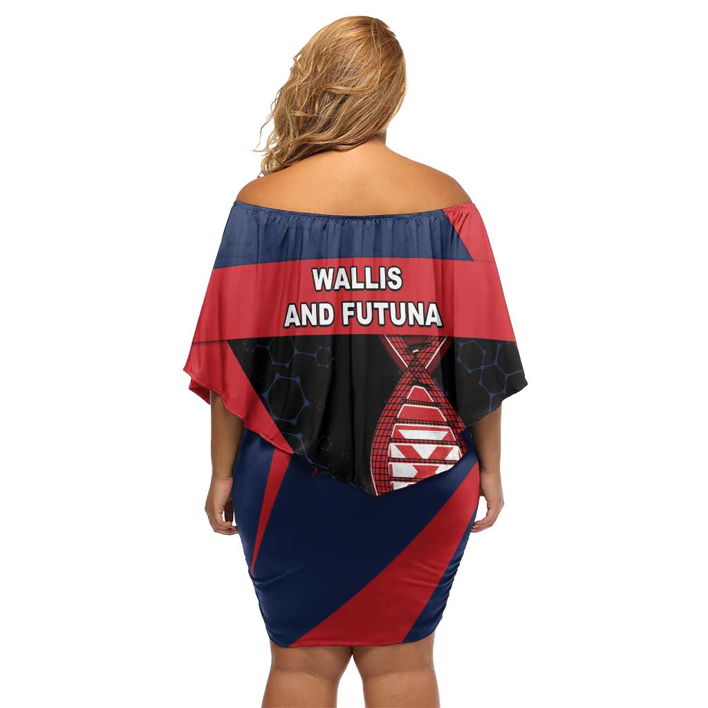 Wallis And Futuna Is In My DNA Off Shoulder Short Dress - Polynesian Pride