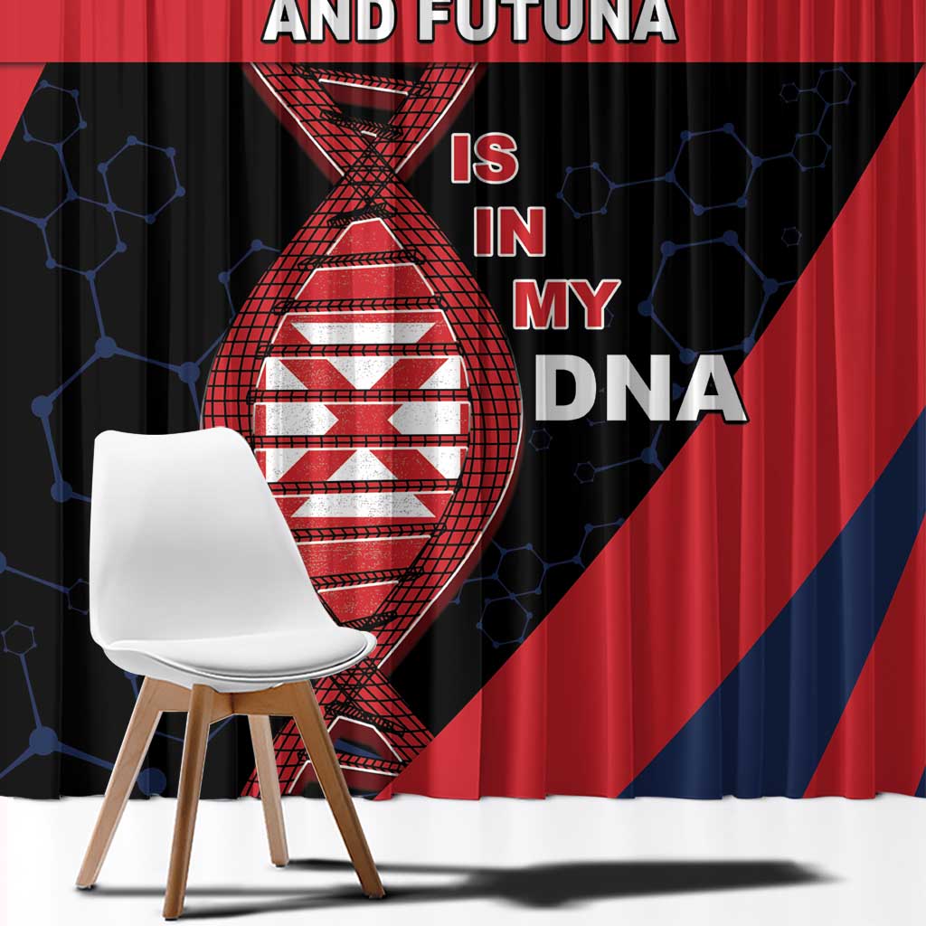 Wallis And Futuna Is In My DNA Window Curtain - Polynesian Pride