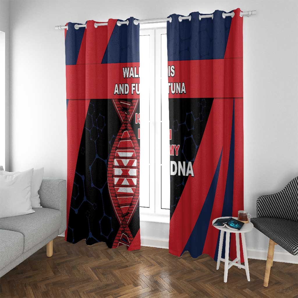 Wallis And Futuna Is In My DNA Window Curtain - Polynesian Pride