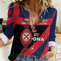 Wallis And Futuna Is In My DNA Women Casual Shirt - Polynesian Pride