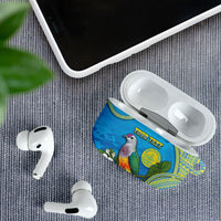 Personalised Palau Biib Bird AirPods Case Rur Flower And Rock Islands Patterns