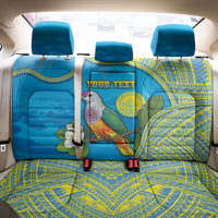 Personalised Palau Biib Bird Back Car Seat Cover Rur Flower And Rock Islands Patterns