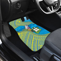 Personalised Palau Biib Bird Car Mats Rur Flower And Rock Islands Patterns