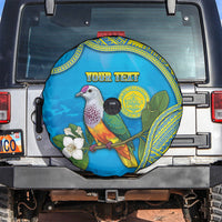 Personalised Palau Biib Bird Spare Tire Cover Rur Flower And Rock Islands Patterns