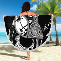 Guam Liberation Day Beach Blanket Black White Latte Stone Tribal Patterns