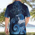 New Zealand Matariki Hawaiian Shirt Maori Tui Bird Blue Galaxy
