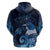 New Zealand Matariki Hoodie Maori Tui Bird Blue Galaxy