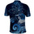 New Zealand Matariki Polo Shirt Maori Tui Bird Blue Galaxy