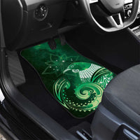 New Zealand Matariki Car Mats Maori Tui Bird Green Galaxy