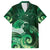 New Zealand Matariki Hawaiian Shirt Maori Tui Bird Green Galaxy