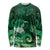 New Zealand Matariki Long Sleeve Shirt Maori Tui Bird Green Galaxy