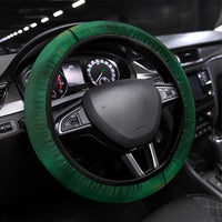New Zealand Matariki Steering Wheel Cover Maori Tui Bird Green Galaxy