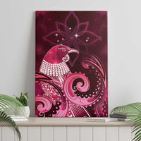 New Zealand Matariki Canvas Wall Art Maori Tui Bird Magenta Galaxy