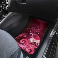 New Zealand Matariki Car Mats Maori Tui Bird Magenta Galaxy