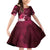 New Zealand Matariki Family Matching Off Shoulder Short Dress and Hawaiian Shirt Maori Tui Bird Magenta Galaxy