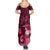 New Zealand Matariki Family Matching Summer Maxi Dress and Hawaiian Shirt Maori Tui Bird Magenta Galaxy