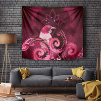 New Zealand Matariki Tapestry Maori Tui Bird Magenta Galaxy
