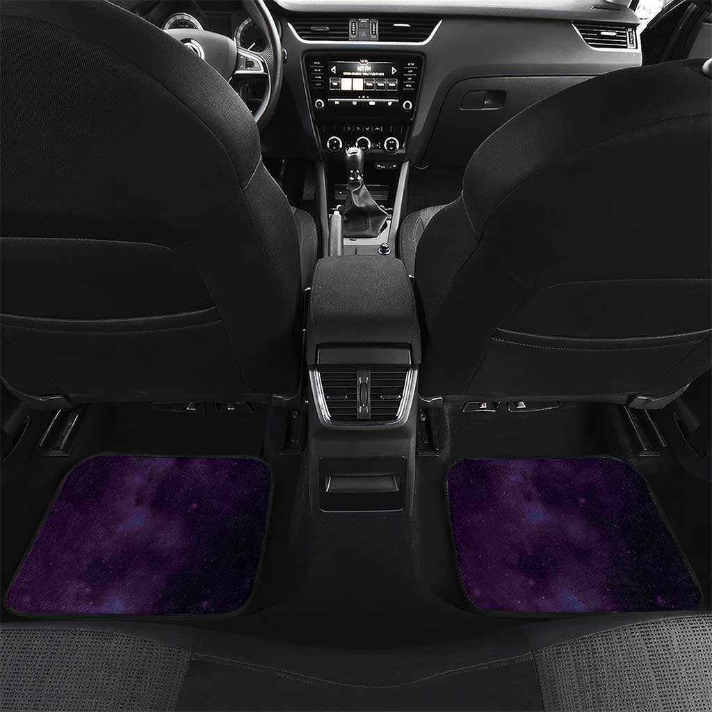 New Zealand Matariki Car Mats Maori Tui Bird Purple Galaxy