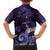 New Zealand Matariki Hawaiian Shirt Maori Tui Bird Purple Galaxy