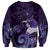 New Zealand Matariki Sweatshirt Maori Tui Bird Purple Galaxy