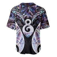 New Zealand Aotearoa Baseball Jersey Pikorua Single Twist Pink Paua Shell