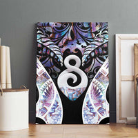 New Zealand Aotearoa Canvas Wall Art Pikorua Single Twist Pink Paua Shell