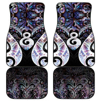 New Zealand Aotearoa Car Mats Pikorua Single Twist Pink Paua Shell