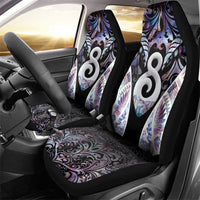 New Zealand Aotearoa Car Seat Cover Pikorua Single Twist Pink Paua Shell DT05 - Polynesian Pride