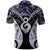 New Zealand Aotearoa Polo Shirt Pikorua Single Twist Pink Paua Shell