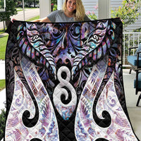 New Zealand Aotearoa Quilt Pikorua Single Twist Pink Paua Shell